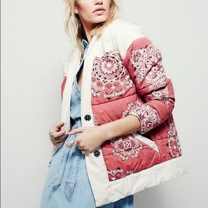 Free People Quilted Down Jacket